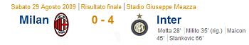 derby 29-08-2009: Milan-Inter 0-4