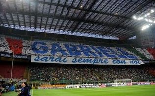 striscione Gabriele sarai sempre con noi