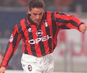 Roberto Baggio maglia Milan