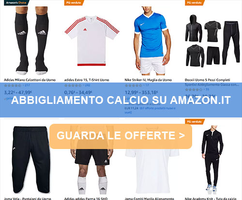 Abbigliamento calcio Amazon