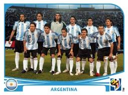 Figurina Panini Argentina Mondiali 2010