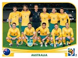 Figurina Panini Australia Mondiali 2010