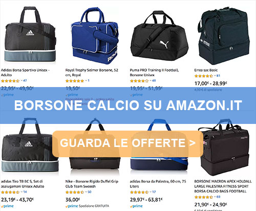 Borsoni calcio Amazon