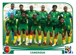 Figurina Panini Camerun Mondiali 2010