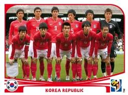 Figurina Panini Corea del Sud Mondiali 2010