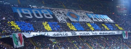 Coreografia Boys Sun Inter Cent’Anni di Storia di Serie B Non Ho Memoria