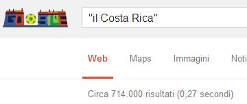 Ricerca Google il Costa Rica