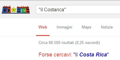 Ricerca Google il Costarica