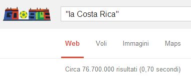 Ricerca Google la Costa Rica