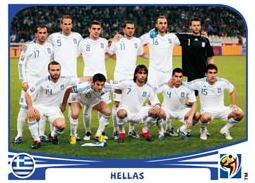 Figurina Panini Grecia Mondiali 2010