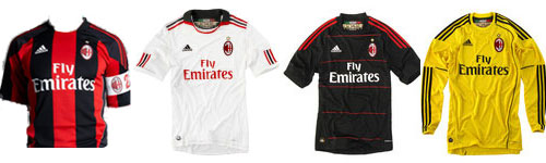 Maglie AC Milan 2010 2011