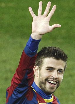 manita Gerard Pique Barcellona - Real Madrid 2010