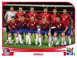 Figurina Panini Serbia Mondiali 2010