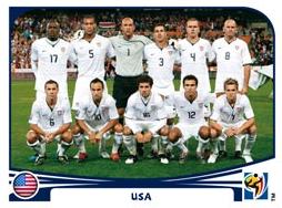 Figurina Panini USA Stati Uniti Mondiali 2010