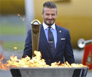 Beckham accende torcia olimpica (Olimpiadi Londra 2012)