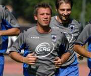 Cassano in allenamento Samp