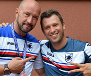 Antonio Cassano e Walter Zeng Sampdoria 2015 2016