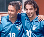 Roberto Baggio e Alessandro Del Piero mondiali 1998 Francia