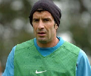 Luis Figo in allenamento