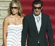 Helen Svedin e Luis Figo