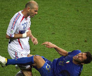 Testata di Zidane a Materazzi Italia-Francia Finale Mondiali 2006