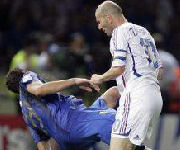 Testata di Zidane a Materazzi Italia-Francia Finale Coppa del Mondo 2006