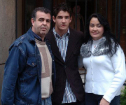 Pato con il padre e la madre