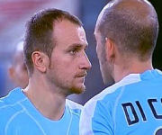 Tommaso Rocchi e Paolo Di Canio Lazio