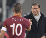 Francesco Totti e Rudi Garcia Roma 2014